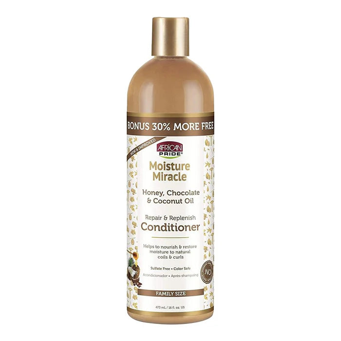 African Pride Moisture Miracle Honey, Chocolate & Coconut Oil Conditioner 16oz